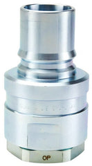 Parker - 2 NPTF Steel Hydraulic Hose Female Pipe Thread Nipple - 1,000 psi - Exact Tooling