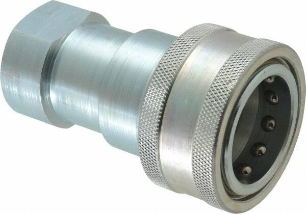 Parker - 1 NPTF Steel Hydraulic Hose Female Pipe Thread Coupler - 2,000 psi - Exact Tooling
