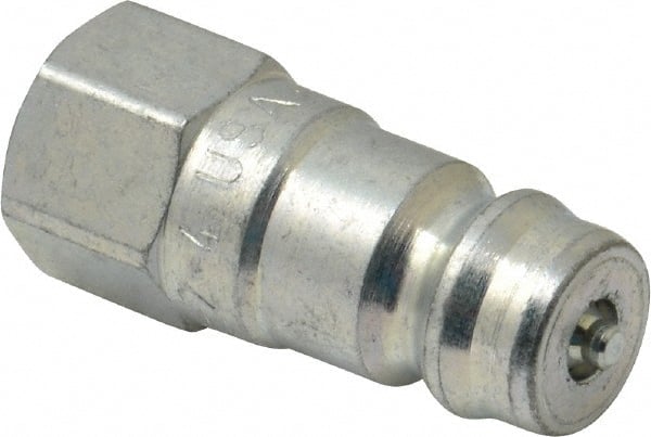 Parker - 1/8 NPTF Steel Hydraulic Hose Female Pipe Thread Nipple - 5,000 psi - Exact Tooling