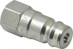 Parker - 1/8 NPTF Steel Hydraulic Hose Female Pipe Thread Nipple - 5,000 psi - Exact Tooling