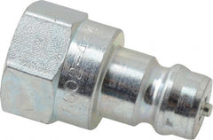 Parker - 1/4 NPTF Steel Hydraulic Hose Female Pipe Thread Nipple - 5,000 psi - Exact Tooling