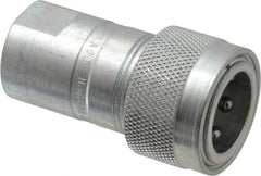 Parker - 1/2 NPTF Steel Hydraulic Hose Female Pipe Thread Coupler & Poppet - 3,000 psi - Exact Tooling