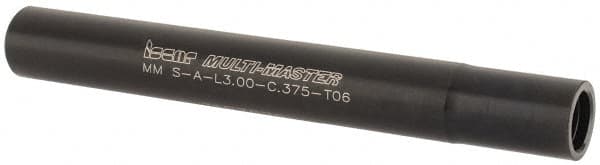 Iscar - Multimaster 3/8" 90° Stepped Shank Milling Tip Insert Holder & Shank - 0.364" Neck Diam, T06 Neck Thread, 3" OAL, Steel MM S-A Tool Holder - Exact Tooling