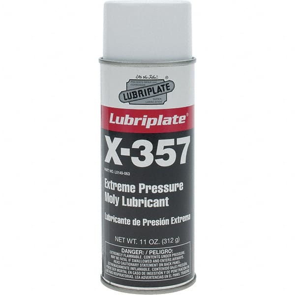 Lubriplate - 11 oz Aerosol Lithium Extreme Pressure Grease - Black, Extreme Pressure, 250°F Max Temp, NLGIG 1, - Exact Tooling