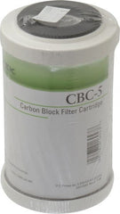 Pentair - 2-7/8" OD, 0.5µ, Carbon Briquette Giardia & Cryptosporidium Reduction Cartridge Filter - 4-7/8" Long, Reduces Tastes, Odors & Sediments - Exact Tooling