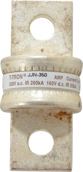 Cooper Bussmann - 160 VDC, 300 VAC, 350 Amp, Fast-Acting General Purpose Fuse - Bolt-on Mount, 2-3/4" OAL, 20 at DC, 200 at AC (RMS) kA Rating, 1" Diam - Exact Tooling