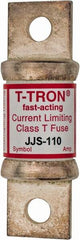 Cooper Bussmann - 600 VAC, 110 Amp, Fast-Acting General Purpose Fuse - Bolt-on Mount, 3-1/4" OAL, 200 at AC (RMS) kA Rating, 7/8" Diam - Exact Tooling