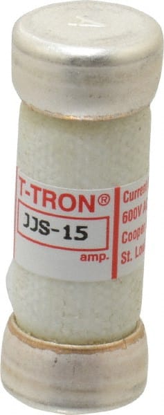 Cooper Bussmann - 600 VAC, 15 Amp, Fast-Acting General Purpose Fuse - Fuse Holder Mount, 1-1/2" OAL, 200 at AC (RMS) kA Rating, 9/16" Diam - Exact Tooling