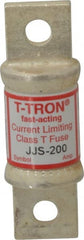 Cooper Bussmann - 600 VAC, 200 Amp, Fast-Acting General Purpose Fuse - Bolt-on Mount, 3-1/4" OAL, 200 at AC (RMS) kA Rating, 7/8" Diam - Exact Tooling