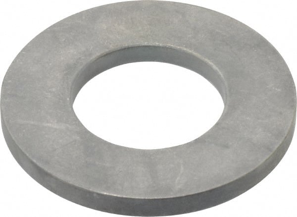 Gibraltar - 1" Screw, Grade 18-8 Stainless Steel Standard Flat Washer - 1-1/32" ID x 2" OD, 3/16" Thick, Plain Finish - Exact Tooling