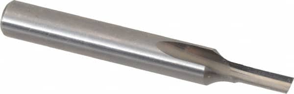 Onsrud - 1/8" Diam, 1/4" Shank Diam, 5/16" Length of Cut, 1 Flute Single Edge Straight Router Bit - 2" Overall Length, Right Hand Cut, Solid Carbide - Exact Tooling