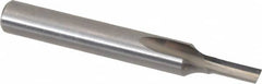 Onsrud - 1/8" Diam, 1/4" Shank Diam, 5/16" Length of Cut, 1 Flute Single Edge Straight Router Bit - 2" Overall Length, Right Hand Cut, Solid Carbide - Exact Tooling