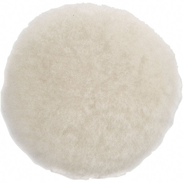 Dynabrade - 5" Diam Sheepskin Wool Bonnet Pad - Hook & Loop Attachment - Exact Tooling