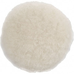 Dynabrade - 5" Diam Sheepskin Wool Bonnet Pad - Hook & Loop Attachment - Exact Tooling