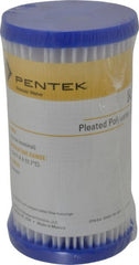 Pentair - 2-5/8" OD, 30µ, Non-Woven Polyester Pleated Cartridge Filter - 4-7/8" Long, Reduces Sediments - Exact Tooling