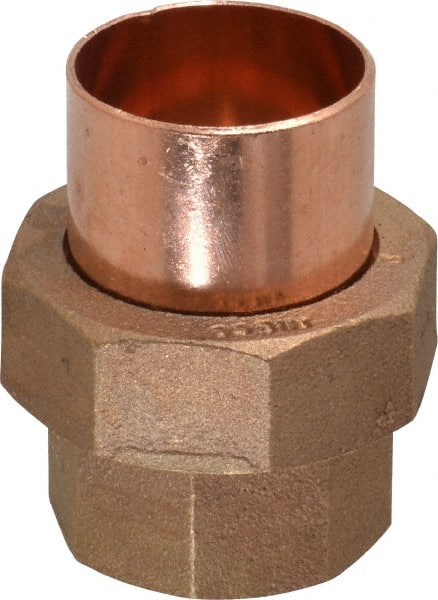 NIBCO - 1-1/2" Cast Copper Pipe Union - C x C, Pressure Fitting - Exact Tooling