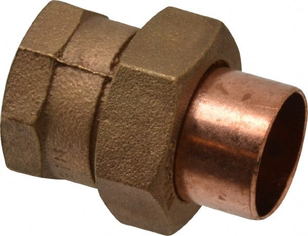 NIBCO - 1" Cast Copper Pipe Union - C x F, Pressure Fitting - Exact Tooling