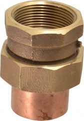 NIBCO - 1-1/2" Cast Copper Pipe Union - C x F, Pressure Fitting - Exact Tooling