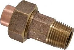 NIBCO - 1/2" Cast Copper Pipe Union - C X M, Pressure Fitting - Exact Tooling
