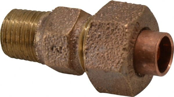 NIBCO - 1/4" Cast Copper Pipe Union - C X M, Pressure Fitting - Exact Tooling