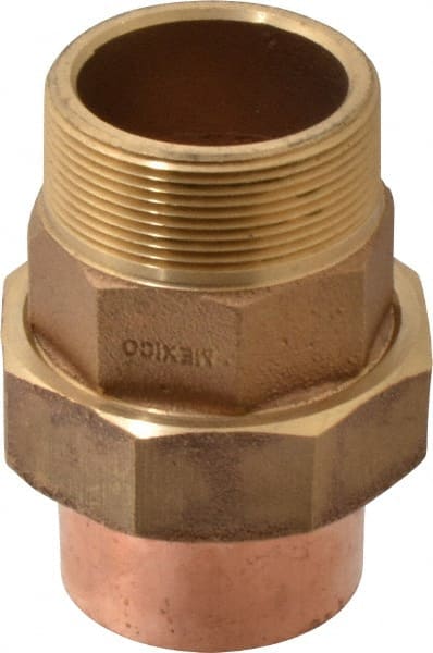 NIBCO - 2" Cast Copper Pipe Union - C X M, Pressure Fitting - Exact Tooling