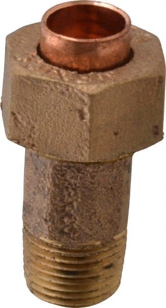 NIBCO - 3/8" Cast Copper Pipe Union - C X M, Pressure Fitting - Exact Tooling