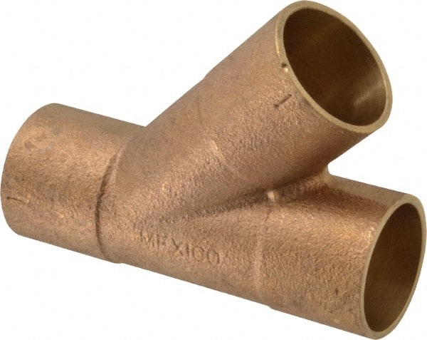 NIBCO - 1" Cast Copper Pipe 45° Wye - C x C x C, Pressure Fitting - Exact Tooling