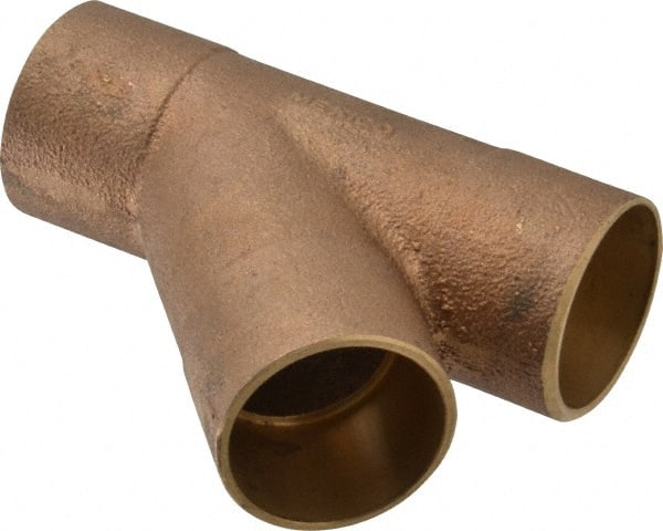 NIBCO - 1-1/4" Cast Copper Pipe 45° Wye - C x C x C, Pressure Fitting - Exact Tooling