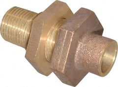 NIBCO - 1/2" Cast Copper Pipe Bulkhead - C X M, Pressure Fitting - Exact Tooling