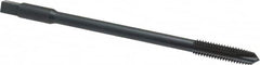 Kennametal - 3/8-16 UNC 3 Flute H3 Oxide Finish High Speed Steel Spiral Point Extension Tap - Plug Chamfer, 6" OAL, 3B Class of Fit - Exact Tooling