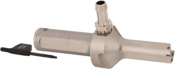 Seco - 1.732" Max Drill Depth, 2xD, 22mm Diam, Indexable Insert Drill - 2 Inserts, 1" Shank Diam, Straight Shank - Exact Tooling