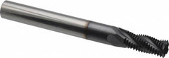 Scientific Cutting Tools - M12x1.25 Metric Fine, 0.345" Cutting Diam, 4 Flute, Solid Carbide Helical Flute Thread Mill - Internal/External Thread, 20.5mm LOC, 3-1/2" OAL, 3/8" Shank Diam - Exact Tooling