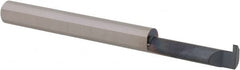 Scientific Cutting Tools - 0.0305" Groove Width, 0.187" Min Hole Diam, 5/8" Max Hole Depth, Retaining Ring Grooving Tool - 0.05" Projection, 1-3/8" Shank Length, 2" OAL, Solid Carbide, AlTiN+ Finish - Exact Tooling