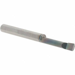 Scientific Cutting Tools - 0.16" Min Bore Diam, 3/4" Max Bore Depth, 3/16 Shank Diam, Boring Bar - Right Hand Cut, Solid Carbide, AlTiN+ Finish - Exact Tooling
