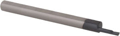 Scientific Cutting Tools - 0.05" Min Bore Diam, 0.2" Max Bore Depth, 1/8 Shank Diam, Boring Bar - Exact Tooling