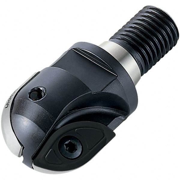 Walter - 1-1/4" Cut Diam, 0.98" Max Depth of Cut, 1.102" Shank Diam, Indexable Ball Nose End Mill - 1.58" Head Length, Modular Connection, F2339 Toolholder, XDMT 2506159 R Insert - Exact Tooling