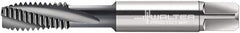 Walter-Prototyp - #12-28 UNF 3 Flute 3B Modified Bottoming Spiral Flute Tap - Cobalt, Nitride Finish, 2-3/8" OAL, Right Hand Flute, Right Hand Thread, Series A23406 - Exact Tooling