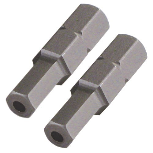Security Hex Insert Bit 1/4″ × 25mm (2 Bit Pack) - Exact Tooling