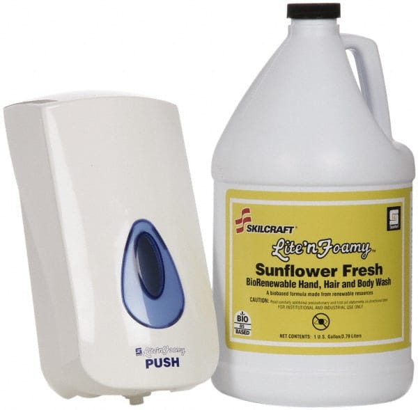 Ability One - Hand Cleaners & Soap; Type: Hand Cleaner ; Form: Foam ; Container Type: Bottle ; Container Size: 1 Gal. ; Features: Aloe Vera ; Scent: Sunflower Essence - Exact Tooling