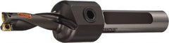 Sandvik Coromant - 2.756" Max Drill Depth, 3xD, 7/8" Diam, Indexable Insert Drill - 2 Inserts, 1-1/4" Shank Diam, Flange Shank - Exact Tooling