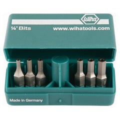 Security Hex Bit PokitPak Inch Set Includes: 3/32, 7/64, 1/8, 9/64, 5/32, 3/16 - Exact Tooling