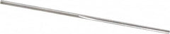 Made in USA - 0.0355" High Speed Steel 3 Flute Chucking Reamer - Straight Flute, 0.035" Straight Shank, 1/2" Flute Length, 1-1/2" OAL - Exact Tooling