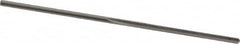 Made in USA - 0.0385" High Speed Steel 3 Flute Chucking Reamer - Straight Flute, 0.038" Straight Shank, 1/2" Flute Length, 1-1/2" OAL - Exact Tooling