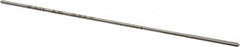 Made in USA - 0.0415" High Speed Steel 4 Flute Chucking Reamer - Straight Flute, 0.039" Straight Shank, 1/2" Flute Length, 2-1/2" OAL - Exact Tooling