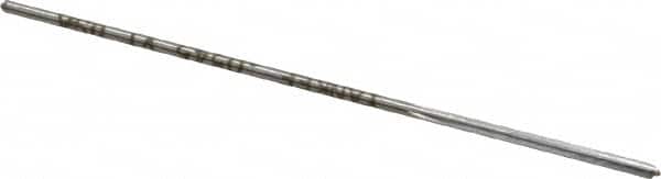 Made in USA - 0.0545" High Speed Steel 4 Flute Chucking Reamer - Straight Flute, 0.051" Straight Shank, 1/2" Flute Length, 2-1/2" OAL - Exact Tooling