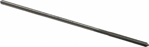 Made in USA - 0.0865" High Speed Steel 4 Flute Chucking Reamer - Straight Flute, 0.081" Straight Shank, 3/4" Flute Length, 3" OAL - Exact Tooling