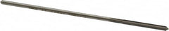 Made in USA - 0.101" High Speed Steel 4 Flute Chucking Reamer - Straight Flute, 0.0928" Straight Shank, 7/8" Flute Length, 3-1/2" OAL - Exact Tooling