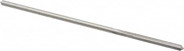 Made in USA - 0.1075" High Speed Steel 4 Flute Chucking Reamer - Straight Flute, 0.103" Straight Shank, 7/8" Flute Length, 3-1/2" OAL - Exact Tooling