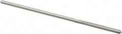 Made in USA - 0.1075" High Speed Steel 4 Flute Chucking Reamer - Straight Flute, 0.103" Straight Shank, 7/8" Flute Length, 3-1/2" OAL - Exact Tooling