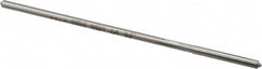 Made in USA - 0.112" High Speed Steel 4 Flute Chucking Reamer - Straight Flute, 0.1055" Straight Shank, 7/8" Flute Length, 3-1/2" OAL - Exact Tooling